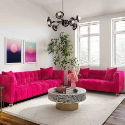 TOV Bea Velvet Loveseat Living Room