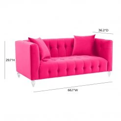 TOV Bea Velvet Loveseat Living Room