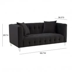 TOV Bea Velvet Loveseat Living Room
