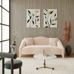 TOV Naya Velvet Loveseat Living Room