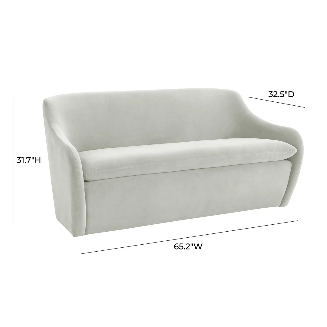 TOV Cellia Velvet Loveseat Living Room