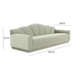 TOV Sofa & Loveseat Bianca Velvet Sofa
