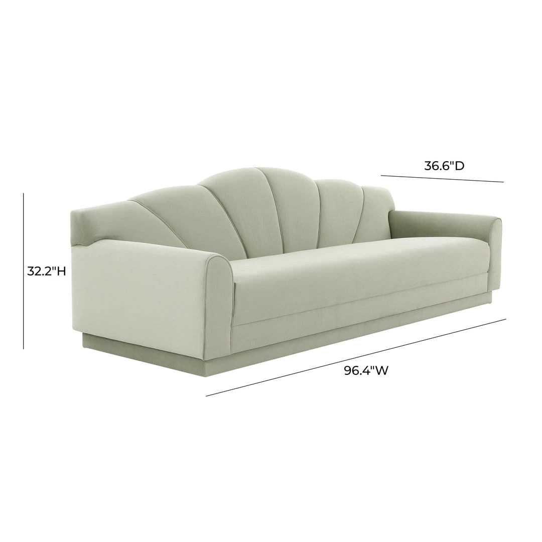 TOV Sofa & Loveseat Bianca Velvet Sofa