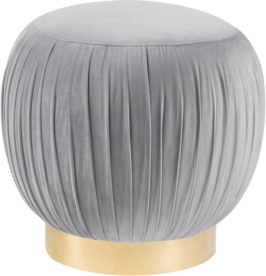 TOV Tulip Velvet Ottoman