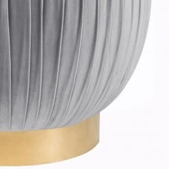 TOV Tulip Velvet Ottoman