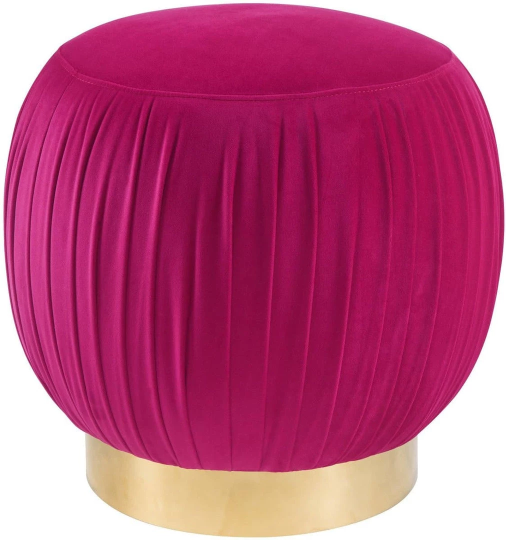 TOV Tulip Velvet Ottoman
