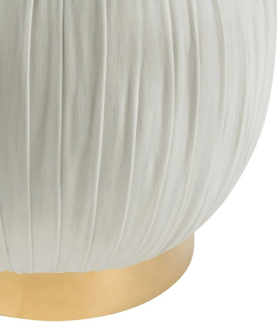 TOV Tulip Velvet Ottoman