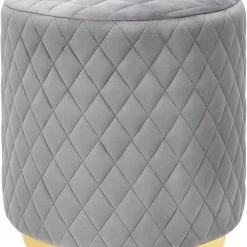 TOV Bedroom Abir Velvet Ottoman
