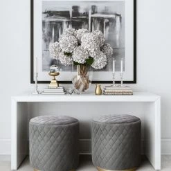 TOV Bedroom Abir Velvet Ottoman