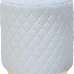 TOV Bedroom Abir Velvet Ottoman