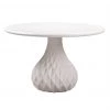 TOV Dining Room Tulum Ivory Concrete Dining Table