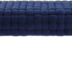 TOV Bedroom Sal Woven Velvet Bench