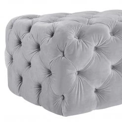 TOV Bedroom Kaylee Jumbo Velvet Ottoman