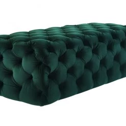 TOV Bedroom Kaylee Jumbo Velvet Ottoman