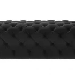 TOV Bedroom Kaylee Jumbo Velvet Ottoman