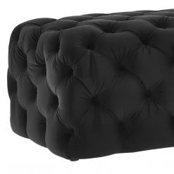 TOV Bedroom Kaylee Jumbo Velvet Ottoman