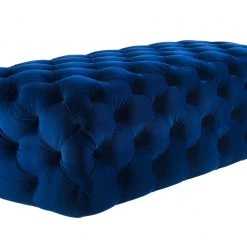 TOV Bedroom Kaylee Jumbo Velvet Ottoman