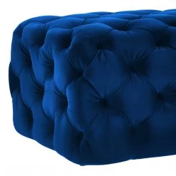 TOV Bedroom Kaylee Jumbo Velvet Ottoman