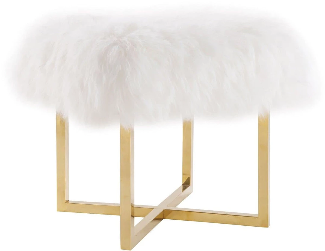 TOV Nomo Sheepskin Bench Bedroom