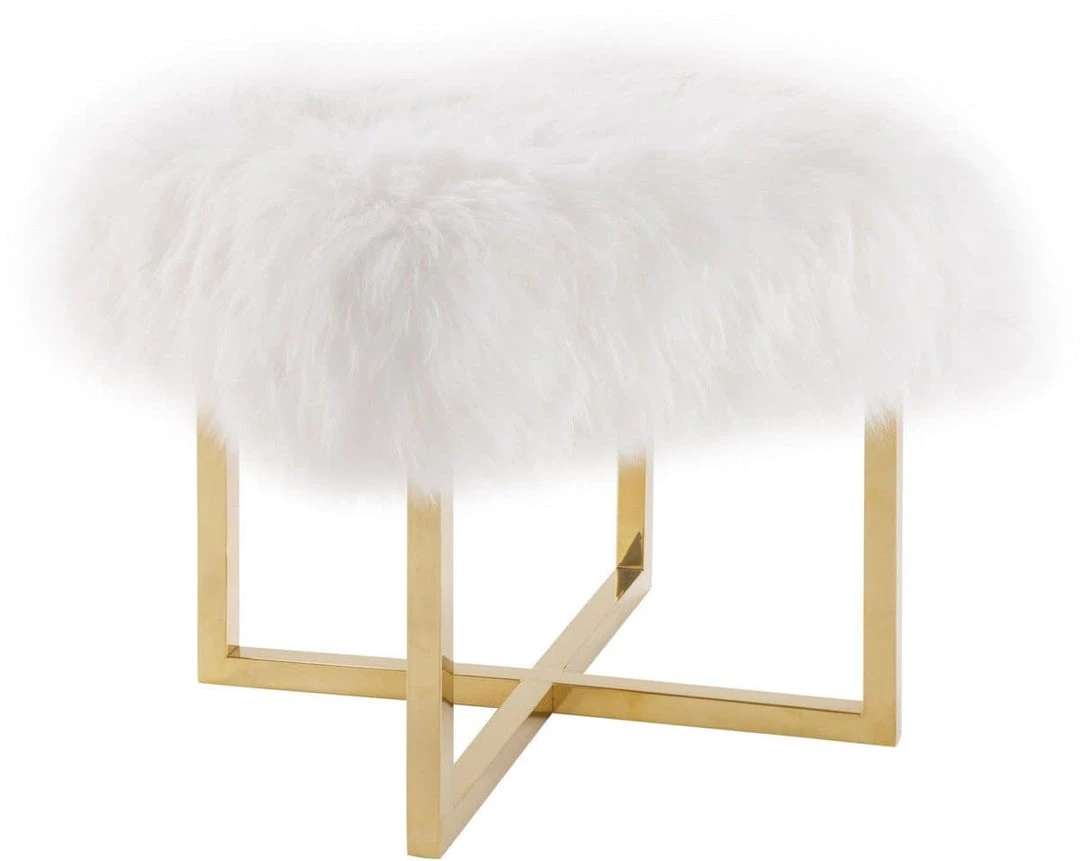 TOV Nomo Sheepskin Bench Bedroom