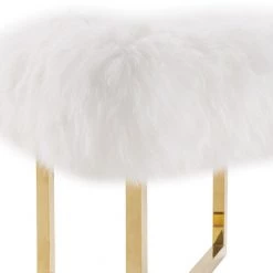 TOV Nomo Sheepskin Bench Bedroom