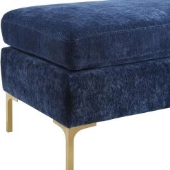 TOV Bedroom Delilah Textured Velvet Bench