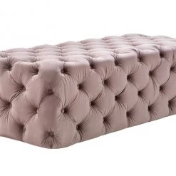 TOV Bedroom Kaylee Jumbo Velvet Ottoman