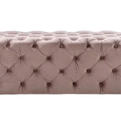 TOV Bedroom Kaylee Jumbo Velvet Ottoman