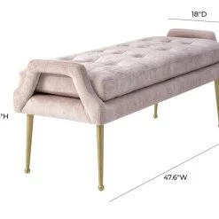 TOV Eileen Velvet Bench Bedroom
