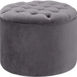 TOV Queen Velvet Storage Ottoman