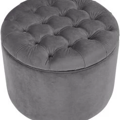 TOV Queen Velvet Storage Ottoman