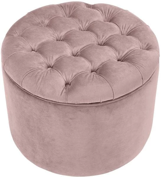 TOV Queen Velvet Storage Ottoman