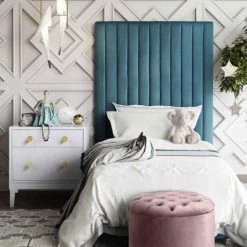 TOV Queen Velvet Storage Ottoman