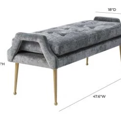TOV Eileen Velvet Bench Bedroom
