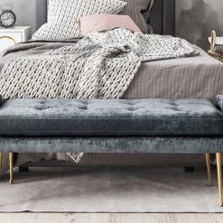 TOV Eileen Velvet Bench Bedroom