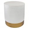 TOV Dimple Hand Hammered Side Table Living Room