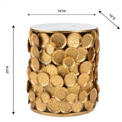 TOV Brie Marble Side Table