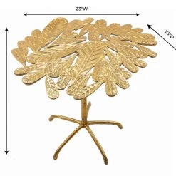 TOV Freesia Gold Side Table