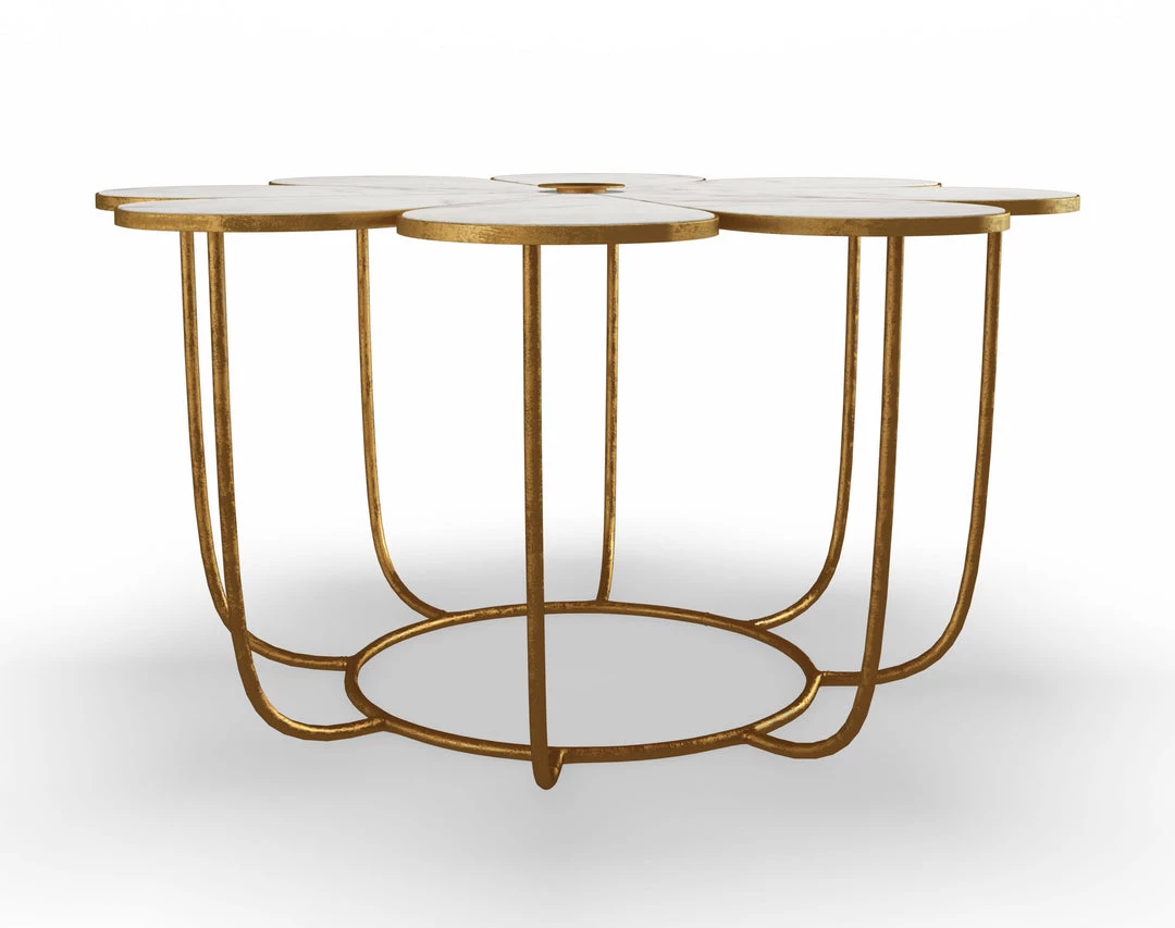 TOV Flower Marble Table Living Room