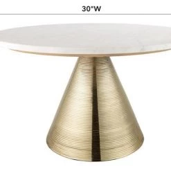 TOV Zoe Marble Cocktail Table Living Room