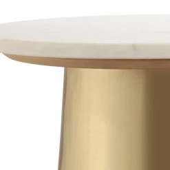 TOV Bleeker Marble Side Table Living Room