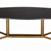 TOV Gemma Black Marble Coffee Table Living Room