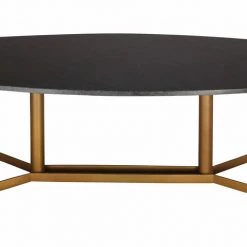 TOV Gemma Black Marble Coffee Table Living Room