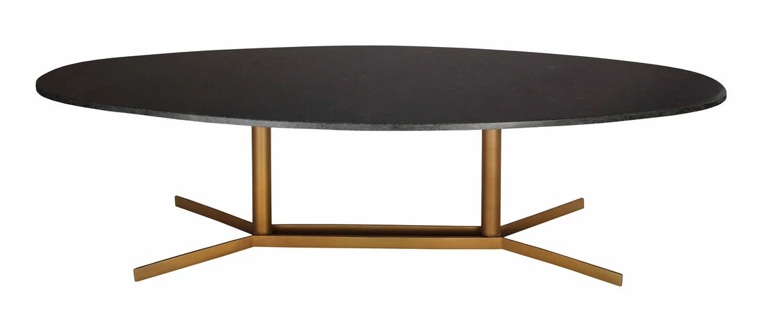 TOV Gemma Black Marble Coffee Table Living Room