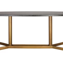 TOV Gemma Black Marble Coffee Table Living Room