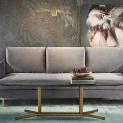 TOV Gemma Black Marble Coffee Table Living Room