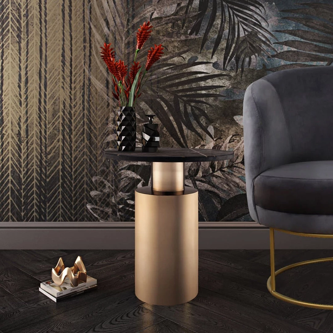 TOV Terzo Marble Side Table