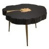 TOV Timber Black And Brass Coffee Table Living Room