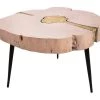 TOV Living Room Timber Pink And Brass Coffee Table