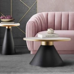 TOV Richard Marble Side Table